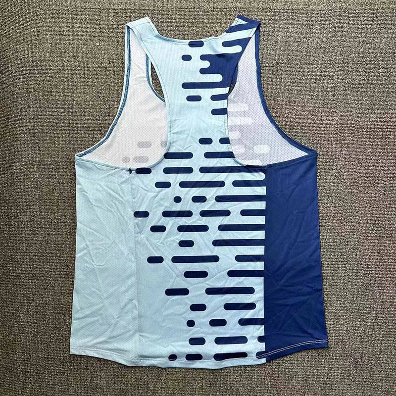 Israel Run Athletics Tank Top Runnning Speed Singlet Fitness Shirt Mens Clothing Guys Sleeveless Track Field Vest Customization