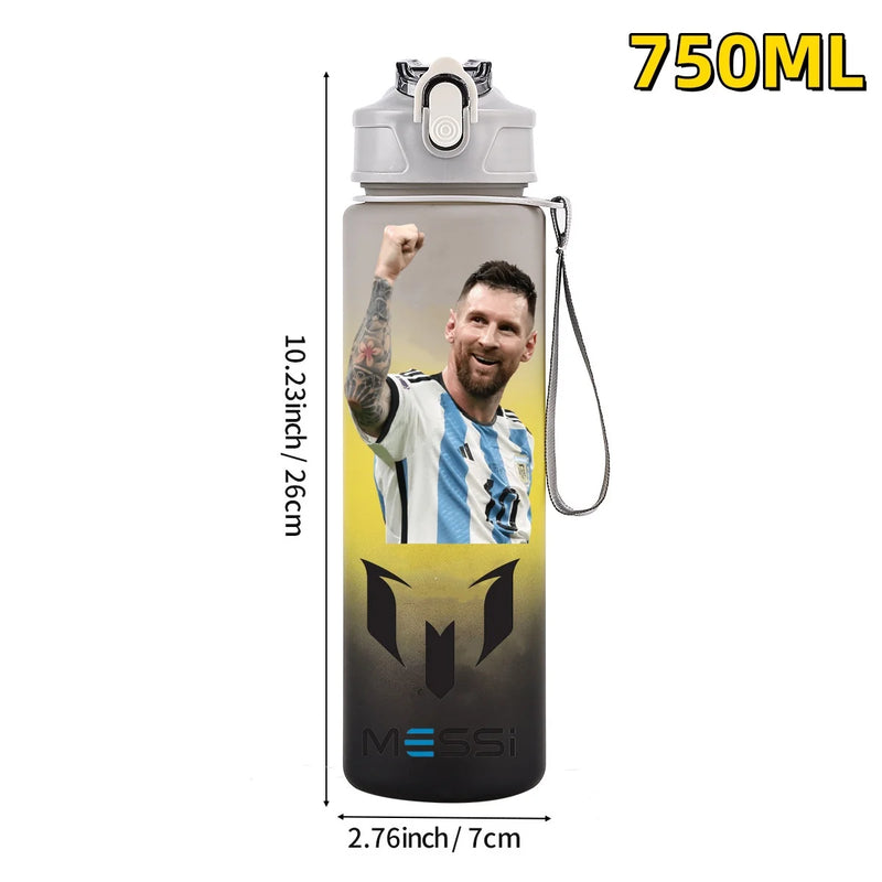 Football sport star water bottle