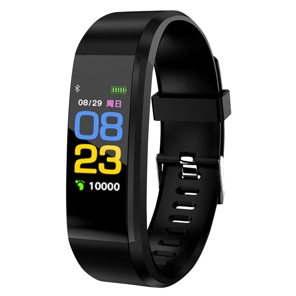 Waterproof Simple Smart Bracelet Sleep Detection Heart Rate Blood Pressure Blood Oxygen Sports Pedometer Watch For All People