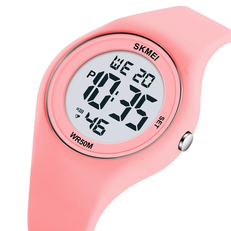 SKMEI Youth Outdoor Sports Digital Watch For Men Women Students 5Bar Waterproof Stopwatch Countdown Wristwatch Alarm Reloj Mujer