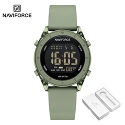 NAVIFORCE Sports Watch 2024 New Fashion Watches Waterproof Electronic LED Luminous Wristwatch Women's Sport Digital Round Clock