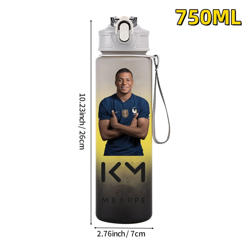 Football sport star water bottle