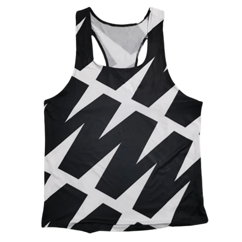 Running Vest Athletics Tank Top Runnning Speed Fitness Shirt Sleeveless Mens Clothing Athlete Track Field Singlet Customization