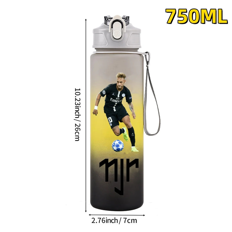 Football sport star water bottle