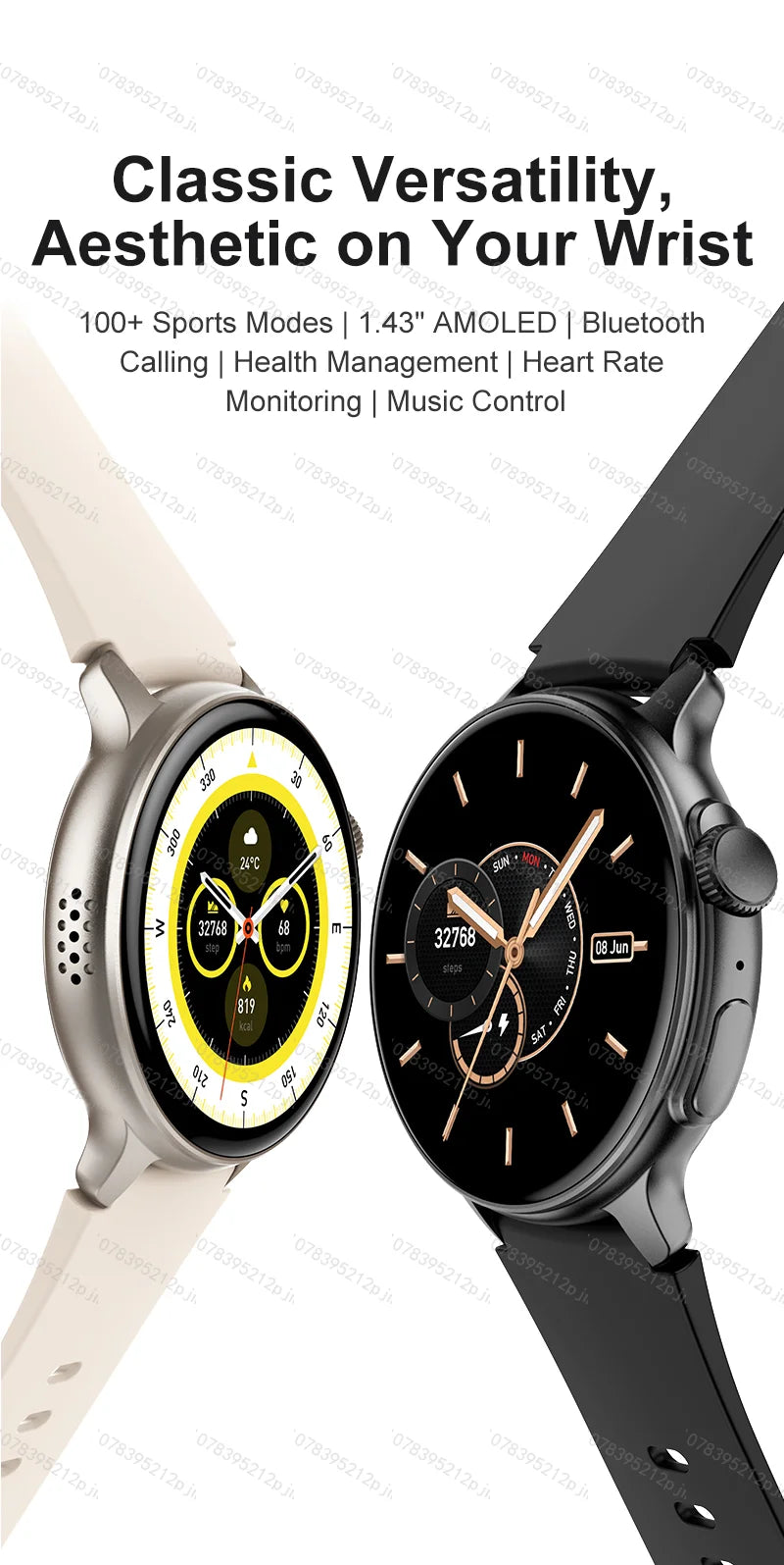 Waterproof electronic sports smartwatch