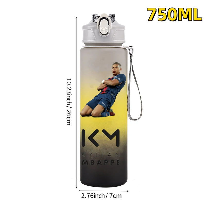 Football sport star water bottle