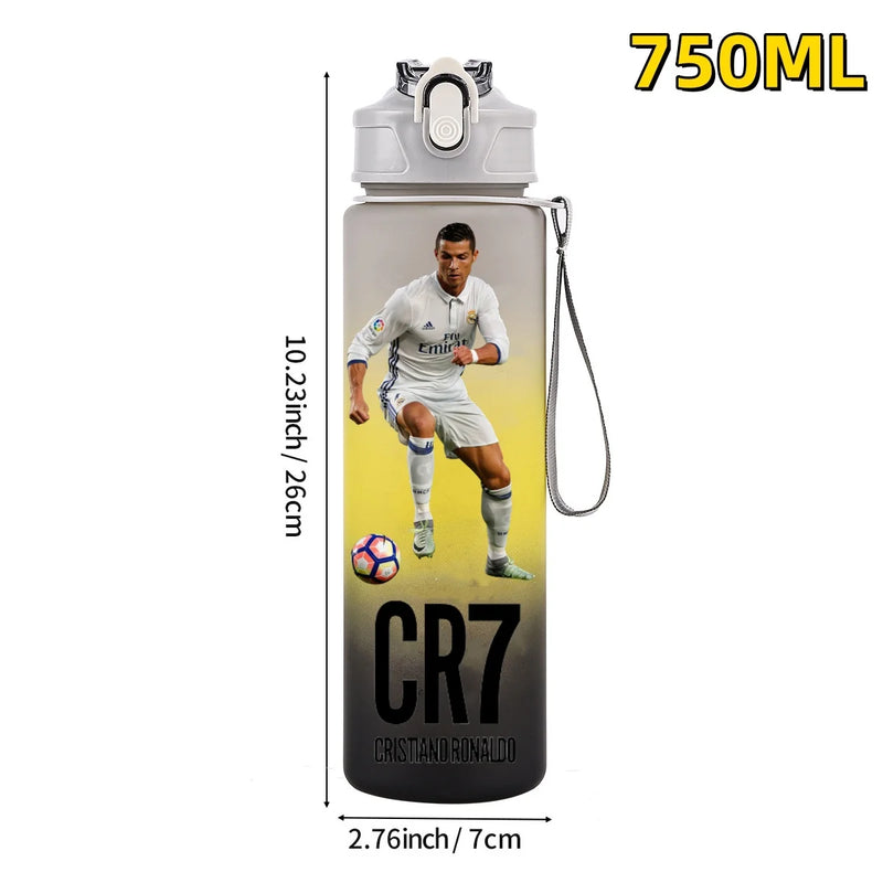 Football sport star water bottle