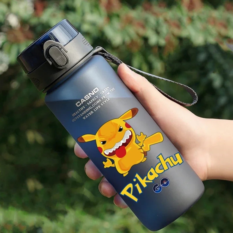 Hot Pokemon 560ML Water Cup Pikachu Aldult Outdoor Portable Children's Plastic Large Drink Bottles Student Sport Water Cup Gifts