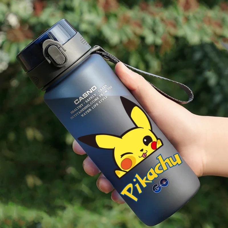 Hot Pokemon 560ML Water Cup Pikachu Aldult Outdoor Portable Children's Plastic Large Drink Bottles Student Sport Water Cup Gifts