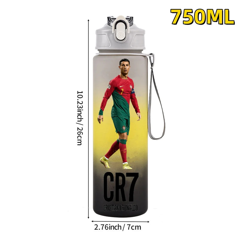 Football sport star water bottle