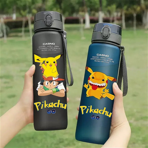 Hot Pokemon 560ML Water Cup Pikachu Aldult Outdoor Portable Children's Plastic Large Drink Bottles Student Sport Water Cup Gifts