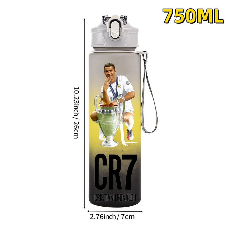 Football sport star water bottle