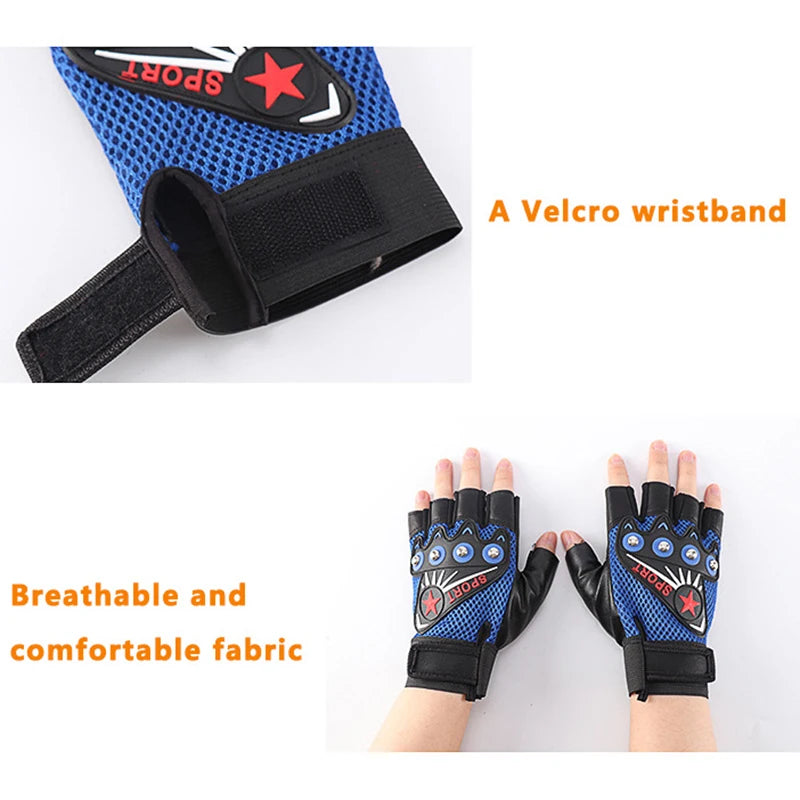 Cycling Gloves Half Finger Motorcycle Bicycle Breathable Anti-slip MTB Bike Fitness Sport Training Glove