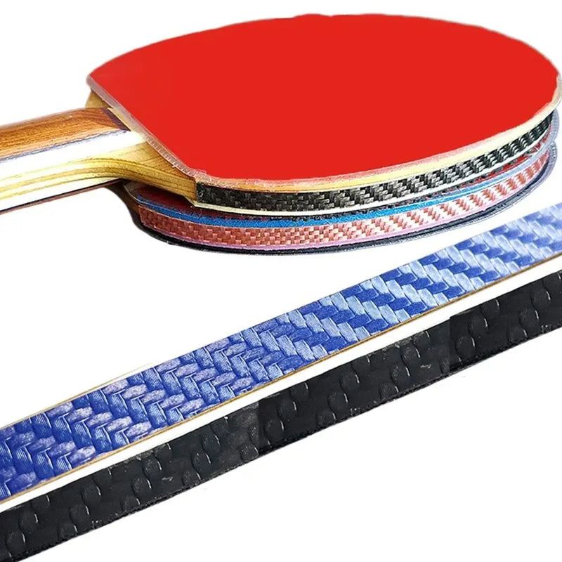 Self-adhesive Table Tennis Racket Edge Tape Thickened Super Hard Ping Pong Bat Protective Side Tape PU Carbon Fiber