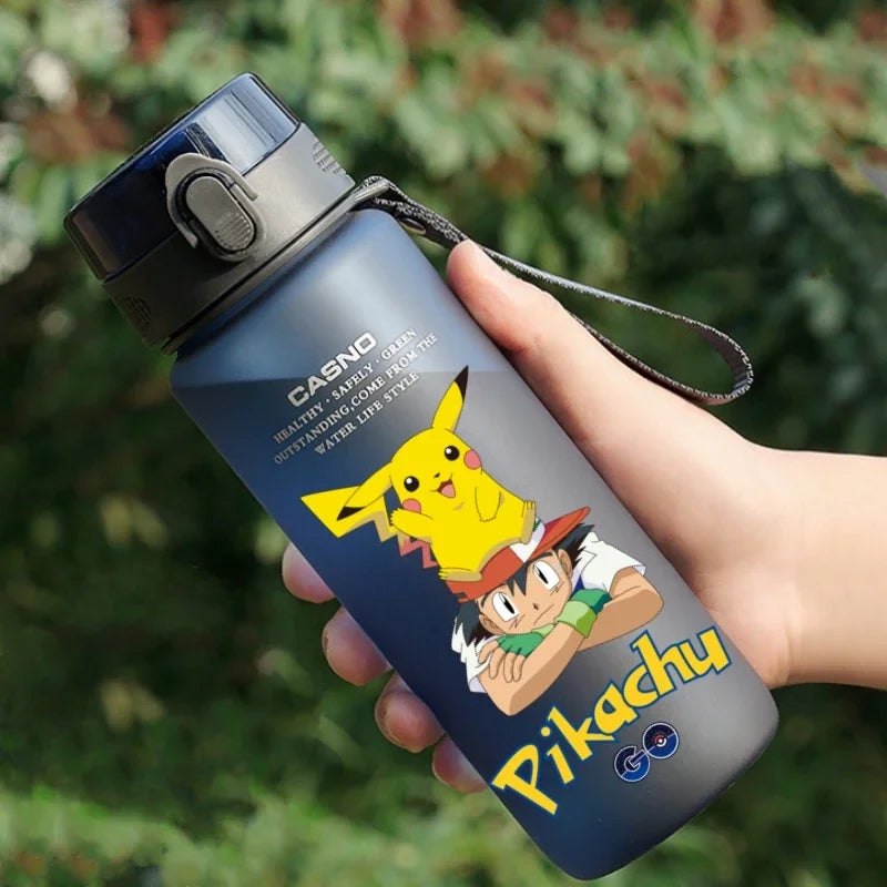 Hot Pokemon 560ML Water Cup Pikachu Aldult Outdoor Portable Children's Plastic Large Drink Bottles Student Sport Water Cup Gifts