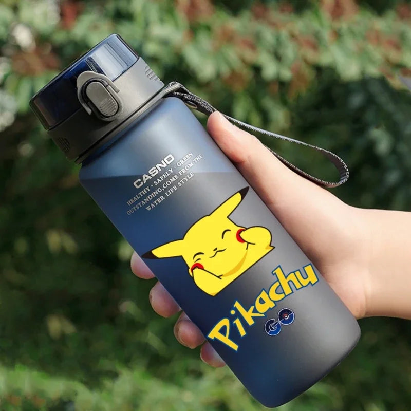 Hot Pokemon 560ML Water Cup Pikachu Aldult Outdoor Portable Children's Plastic Large Drink Bottles Student Sport Water Cup Gifts