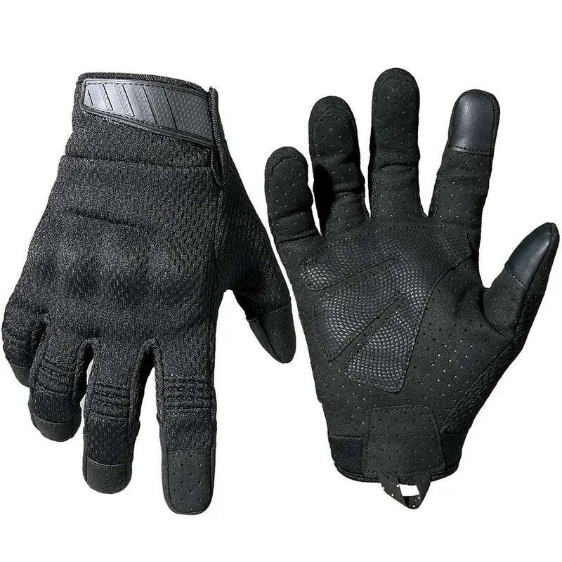 Motorcycle Full Finger Gloves Cycling Touch Screen Bicycle Bike Camping Work Fishing Sport Motocross Motorcyclist Male Mittens