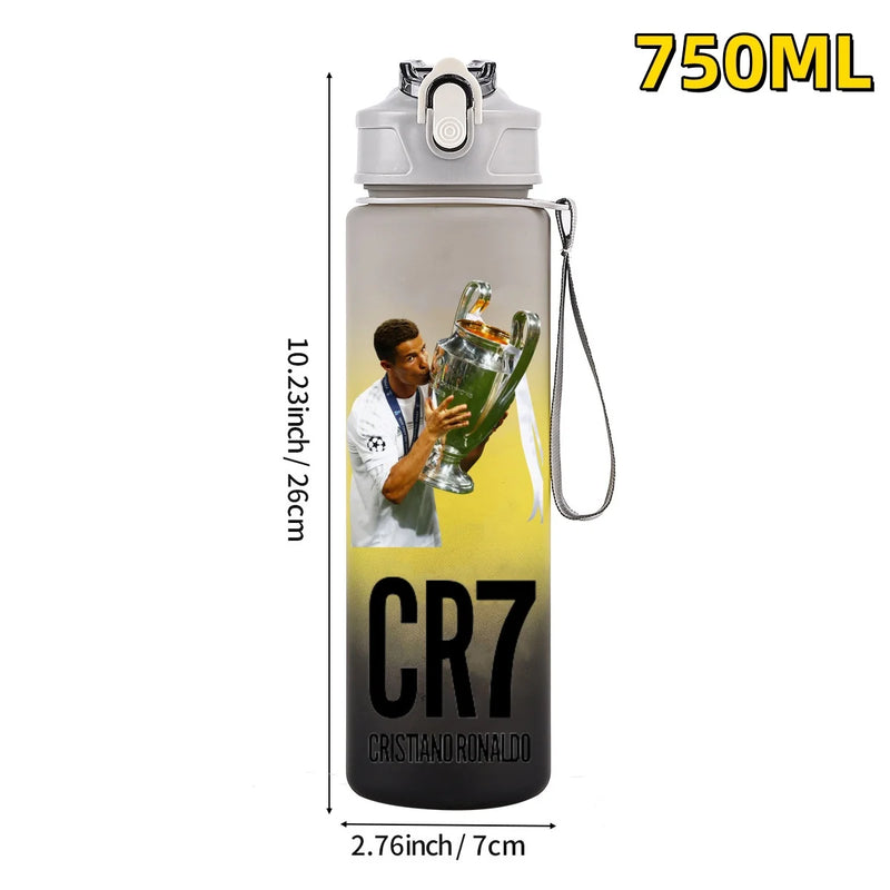 Football sport star water bottle