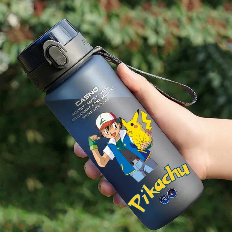 Hot Pokemon 560ML Water Cup Pikachu Aldult Outdoor Portable Children's Plastic Large Drink Bottles Student Sport Water Cup Gifts