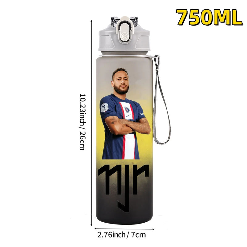 Football sport star water bottle