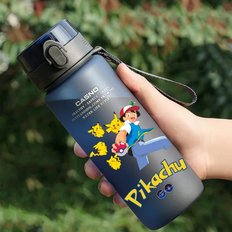 Hot Pokemon 560ML Water Cup Pikachu Aldult Outdoor Portable Children's Plastic Large Drink Bottles Student Sport Water Cup Gifts