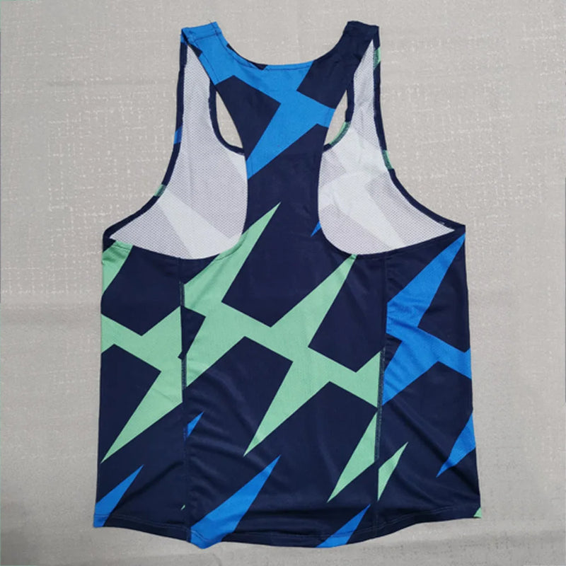 Running Vest Athletics Tank Top Runnning Speed Fitness Shirt Sleeveless Mens Clothing Athlete Track Field Singlet Customization