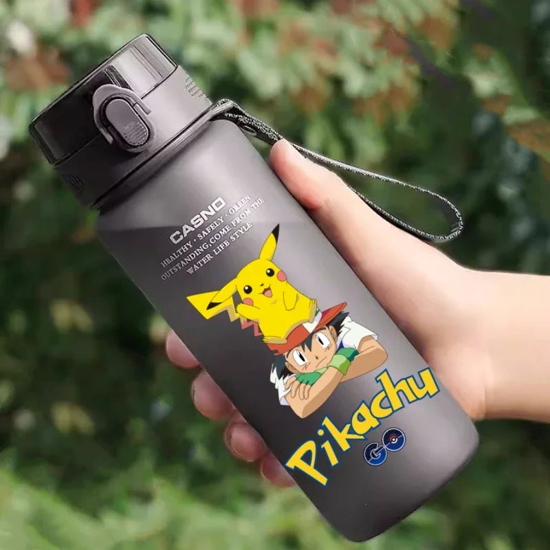 Hot Pokemon 560ML Water Cup Pikachu Aldult Outdoor Portable Children's Plastic Large Drink Bottles Student Sport Water Cup Gifts