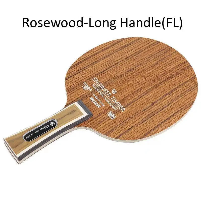 Rosewood Table Tennis Board Professional Ping Pong Paddle Table Tennis Racket Bottom Plate 7 Ply Ping Pong Blade FL / CS Handle