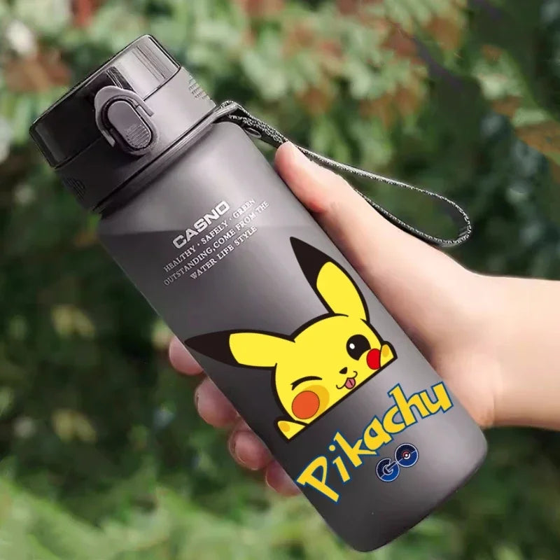 Hot Pokemon 560ML Water Cup Pikachu Aldult Outdoor Portable Children's Plastic Large Drink Bottles Student Sport Water Cup Gifts