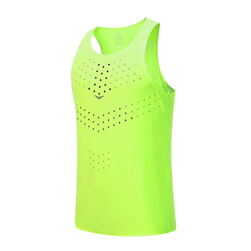 Men Tank Top Runnning Speed Singlet Fitness Shirt Women Sleeveless Vest Athlete Track Field Singlet Customization