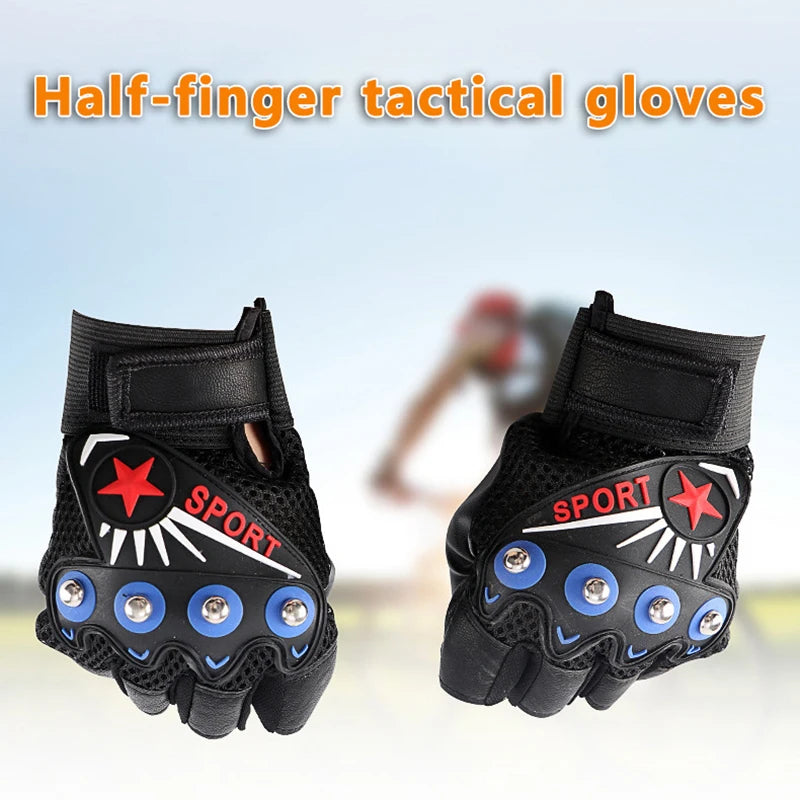 Cycling Gloves Half Finger Motorcycle Bicycle Breathable Anti-slip MTB Bike Fitness Sport Training Glove