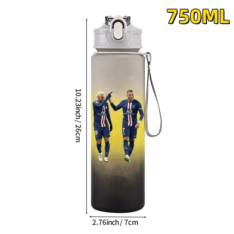 Football sport star water bottle