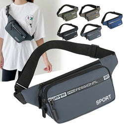 Men's Breast Package Waterproof Outdoor Sports Bag Running Jogging Belt Pouch Waist Bag Fanny Pouch Crossbody Male Banana Bag