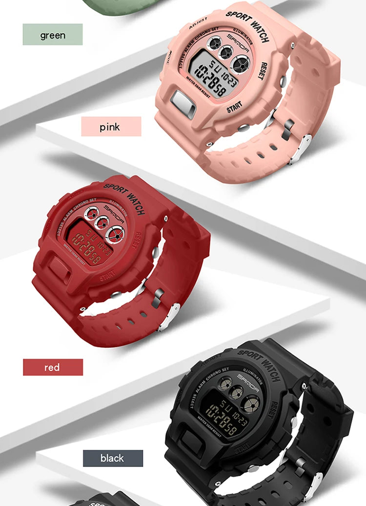 Waterproof sport military watches