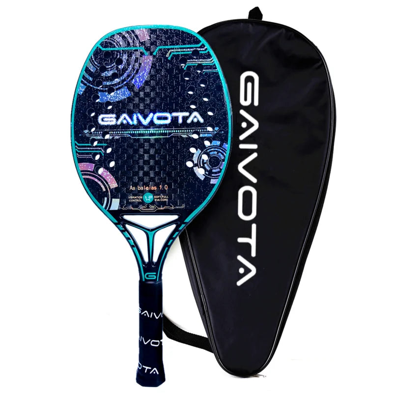 GAIVOTA beach Tennis racquet 12K rough surface+backpack