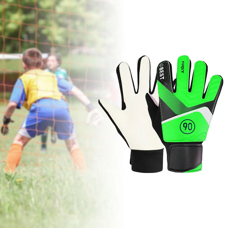 Goalkeeper Gloves, Latex Palm Anticollision, Nonslip High Performance Strong Grip, Comfortable, Goalie Gloves