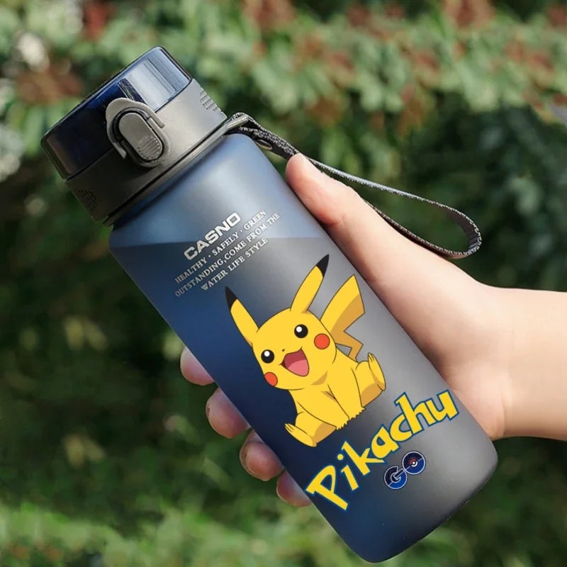 Hot Pokemon 560ML Water Cup Pikachu Aldult Outdoor Portable Children's Plastic Large Drink Bottles Student Sport Water Cup Gifts