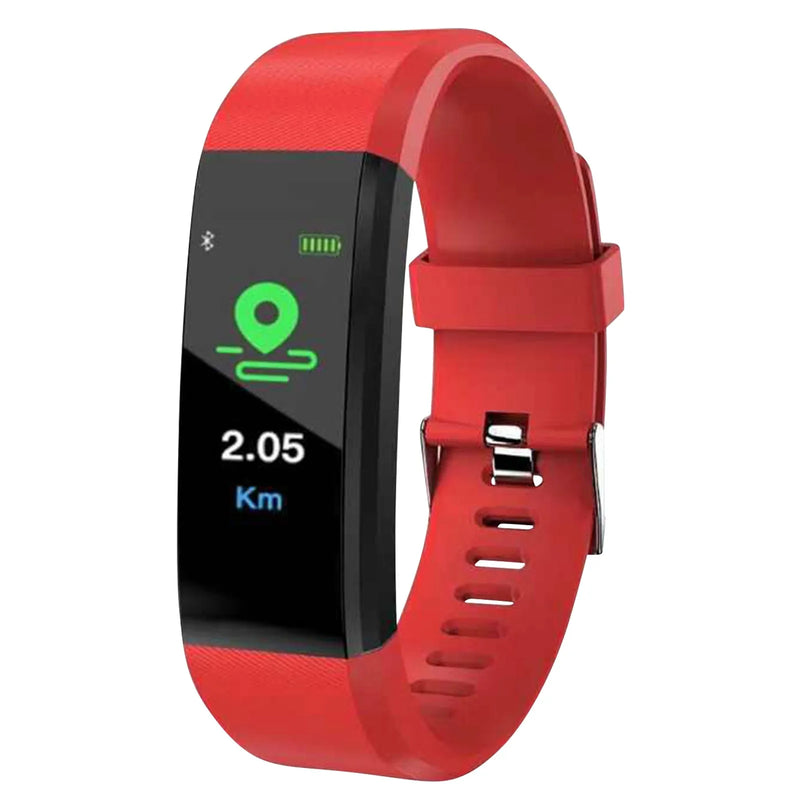 Waterproof Simple Smart Bracelet Sleep Detection Heart Rate Blood Pressure Blood Oxygen Sports Pedometer Watch For All People