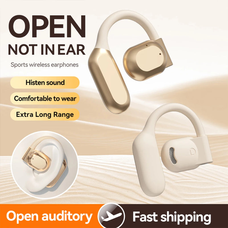 M62 Wireless Headphones Open Ear headset Air Conduction Waterproof Painless Wearing Earphones Running Headsets with Mic 
﻿