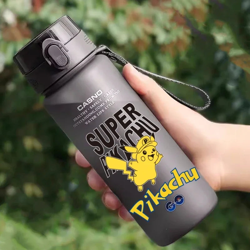 Hot Pokemon 560ML Water Cup Pikachu Aldult Outdoor Portable Children's Plastic Large Drink Bottles Student Sport Water Cup Gifts