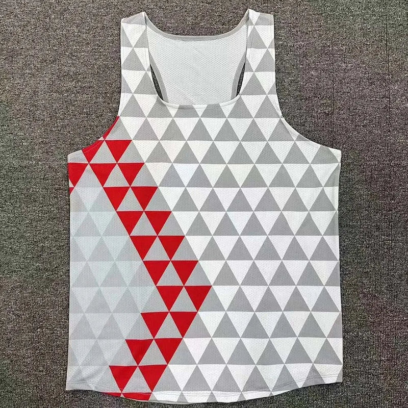 Men Running Marathon Singlets Sleeveless Gym Clothing Men Sleeveless Tank Top Vest for Men Running Vest Customization