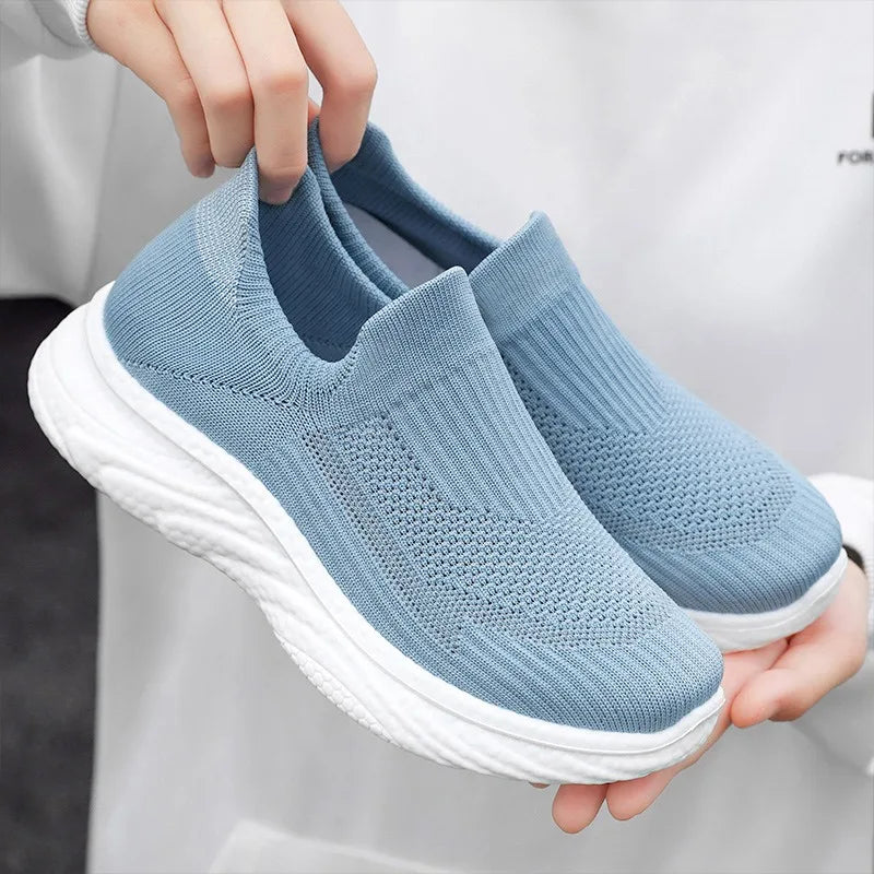 Knitted fabrics casual walking Shoes