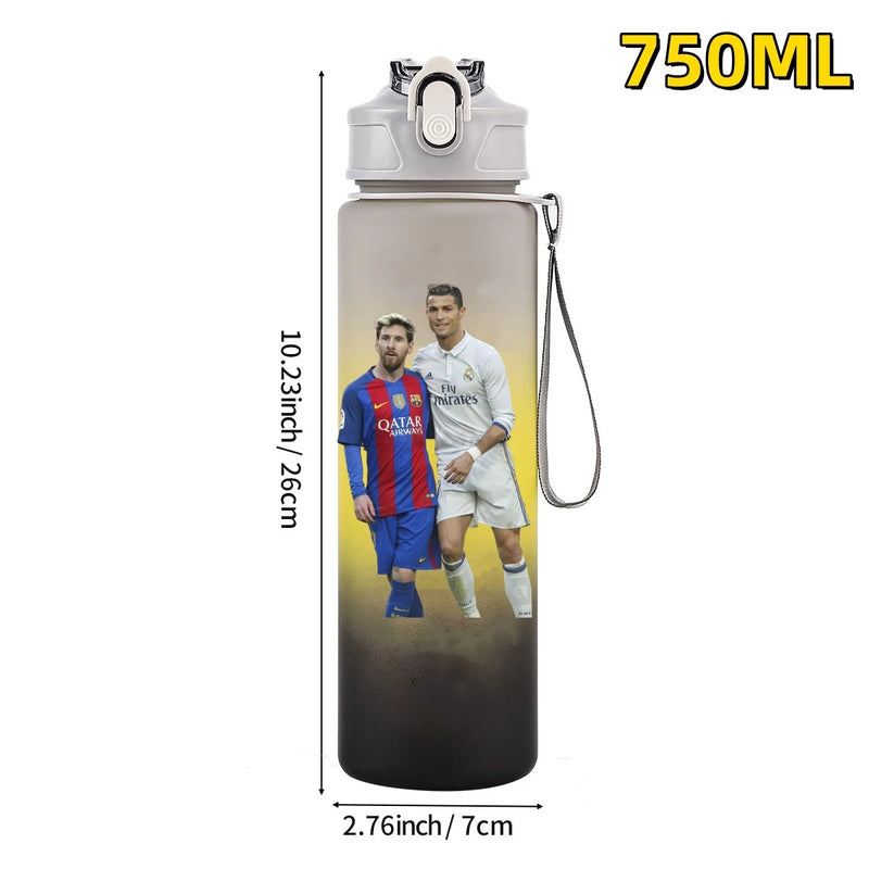 Football sport star water bottle