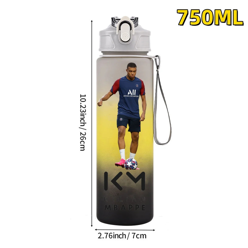 Football sport star water bottle