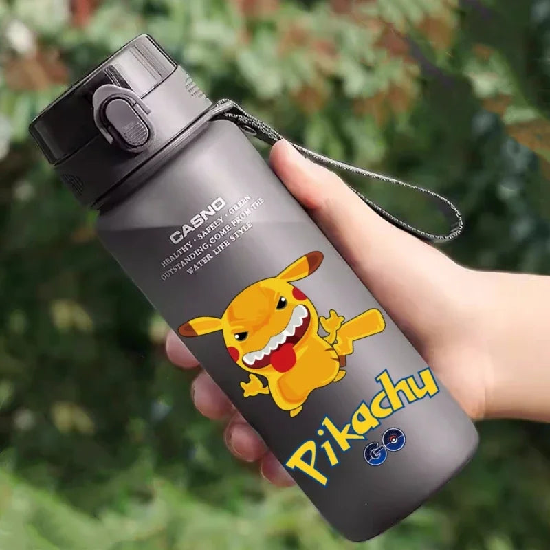 Hot Pokemon 560ML Water Cup Pikachu Aldult Outdoor Portable Children's Plastic Large Drink Bottles Student Sport Water Cup Gifts