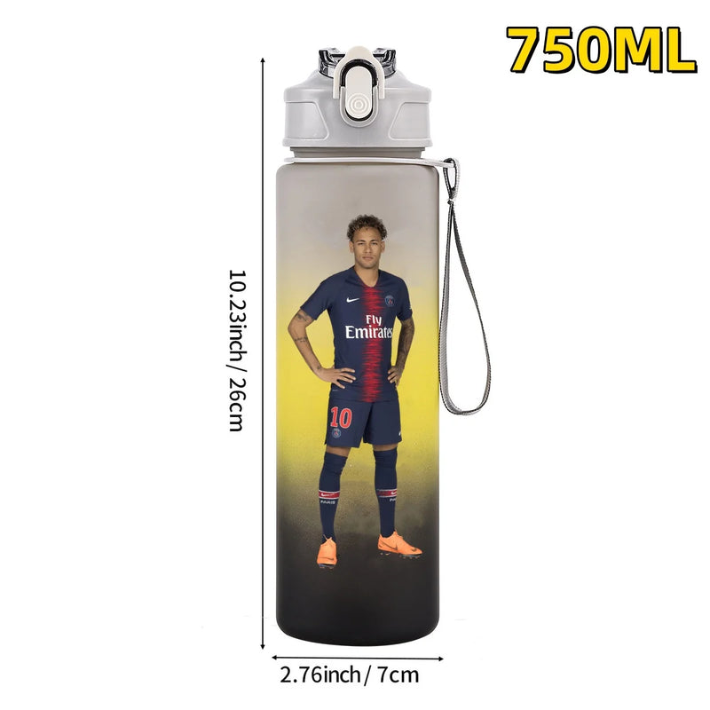 Football sport star water bottle