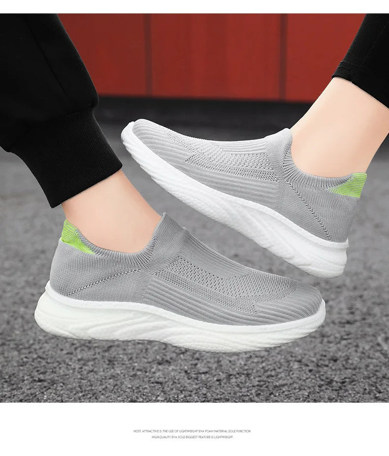 Knitted fabrics casual walking Shoes