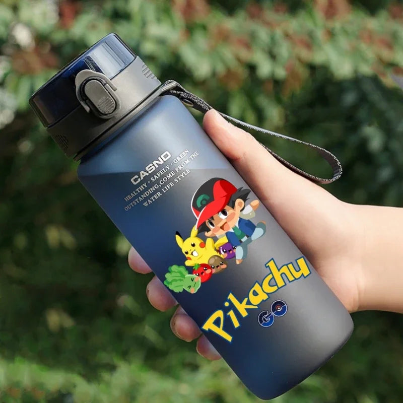 Hot Pokemon 560ML Water Cup Pikachu Aldult Outdoor Portable Children's Plastic Large Drink Bottles Student Sport Water Cup Gifts