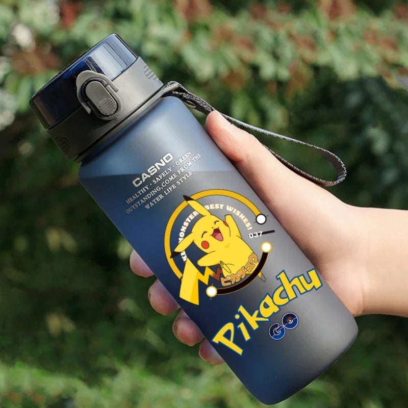 Hot Pokemon 560ML Water Cup Pikachu Aldult Outdoor Portable Children's Plastic Large Drink Bottles Student Sport Water Cup Gifts