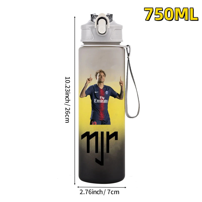 Football sport star water bottle